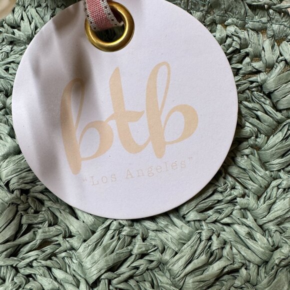 BTB LOS ANGELES Uma Pearl Light Green Tote Bag NEW WITH TAG - Picture 9 of 12
